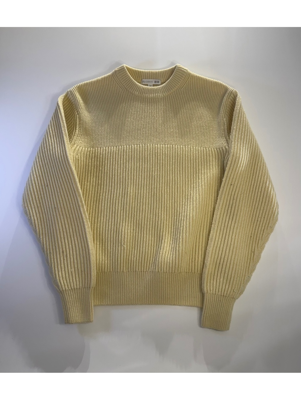 JW Anderson Cream Ribbed Knit Sweater Size XS
